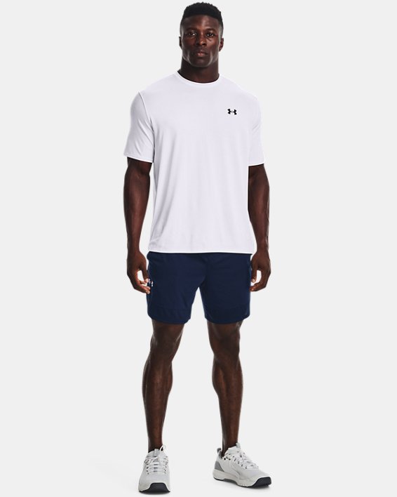 Men's UA Training Stretch 7" Shorts, Navy, pdpMainDesktop image number 2